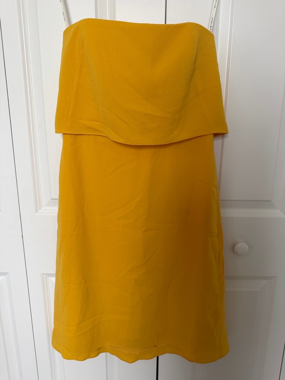 Halston Heritage‎ Elegant Yellow Strapless Dress-Flaw read description